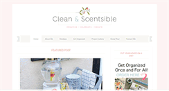 Desktop Screenshot of cleanandscentsible.com