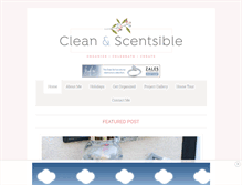Tablet Screenshot of cleanandscentsible.com